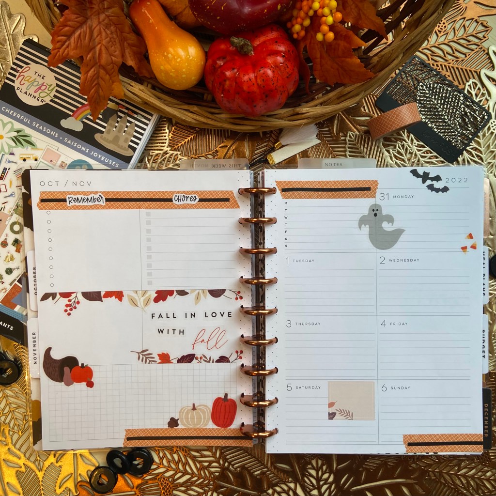 Weekly Spread for Oct. 31st-Nov.&nbsp;6th