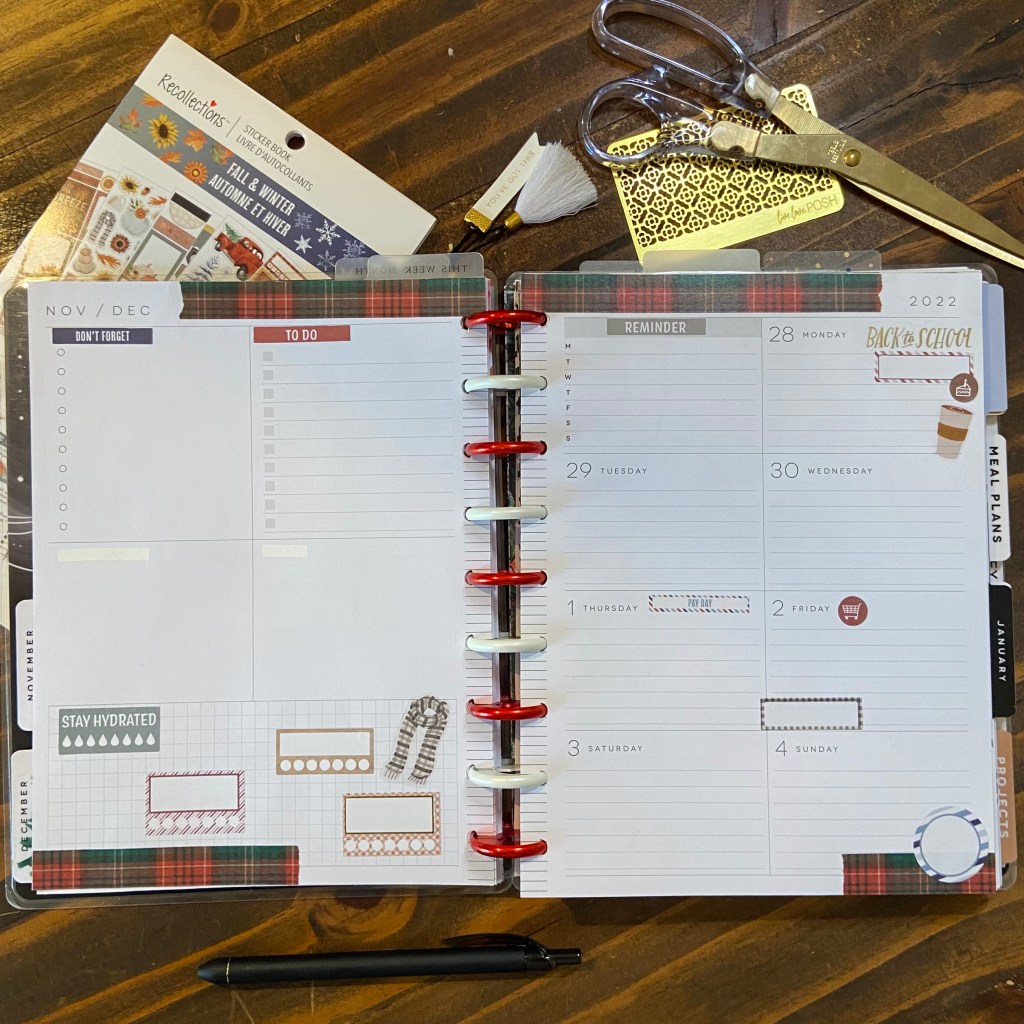 Weekly Spread for Nov. 28th- Dec.&nbsp;4th