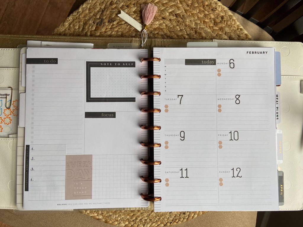 Weekly Spread for Feb.&nbsp;6th-12th