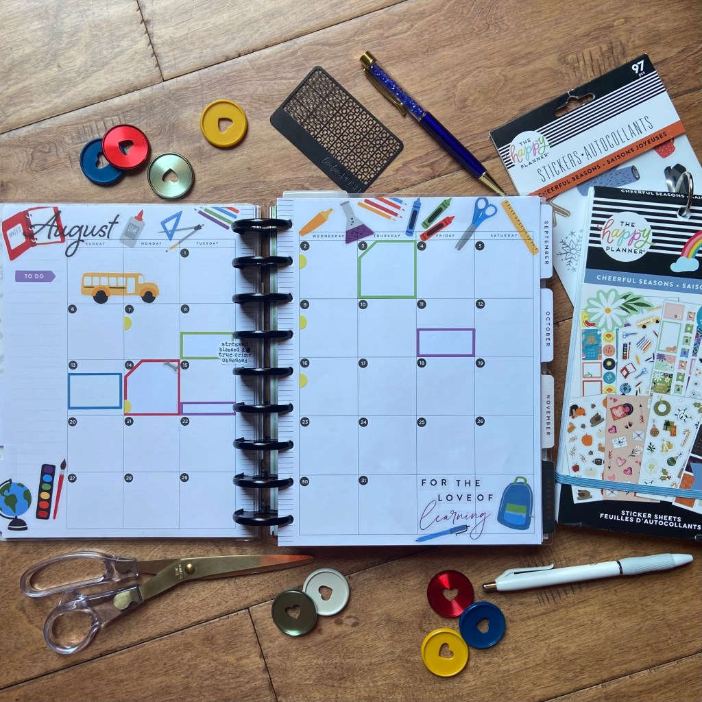 August Monthly Spread